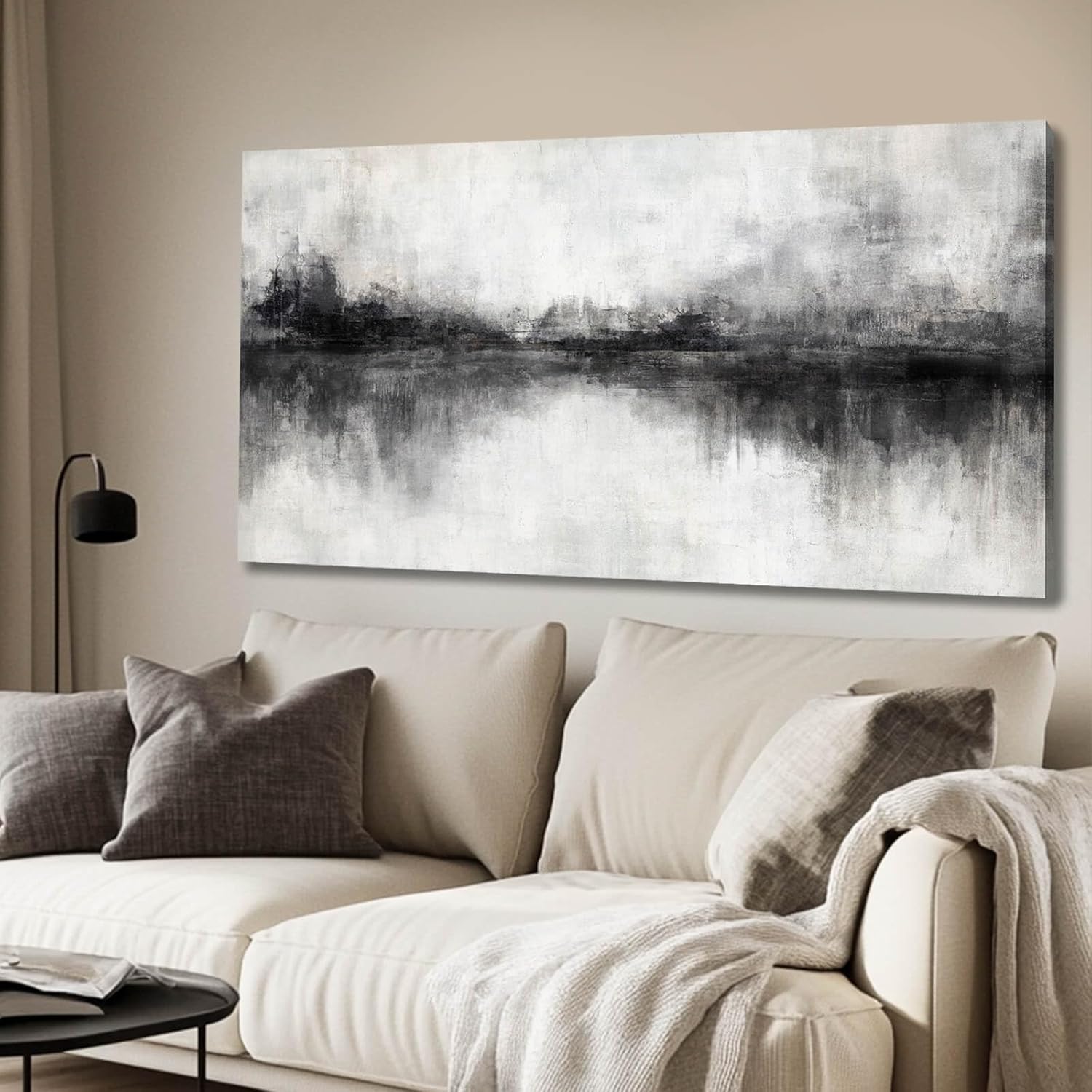 Black And White Wall Art Large Wall Decor Abstract Framed Wall Art Posters for Men Room Vintage Photo Pictures 24"x48" - Image 7