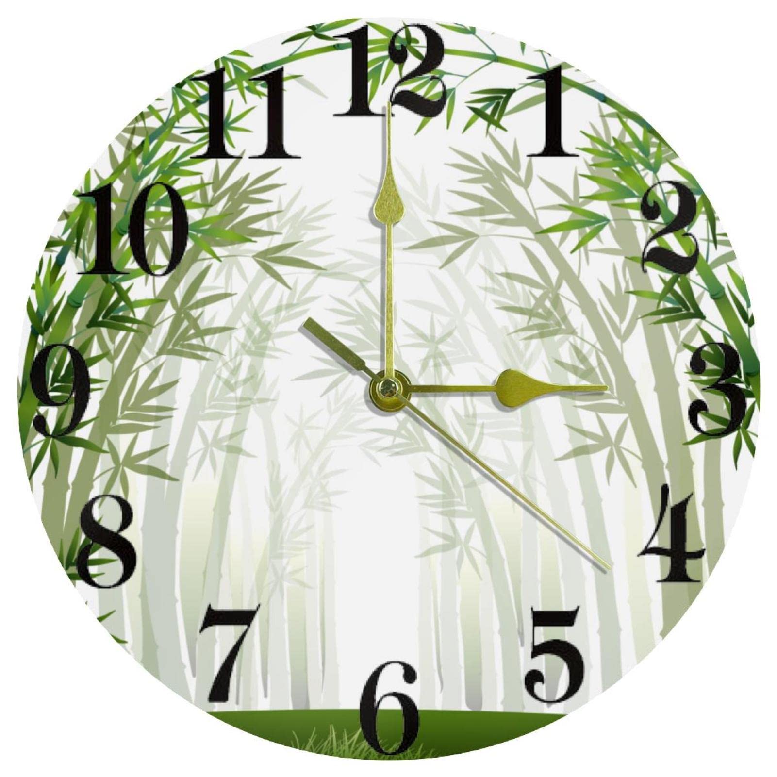Horloge murale bureau et cuisine pendule ronde à quartz 25cm