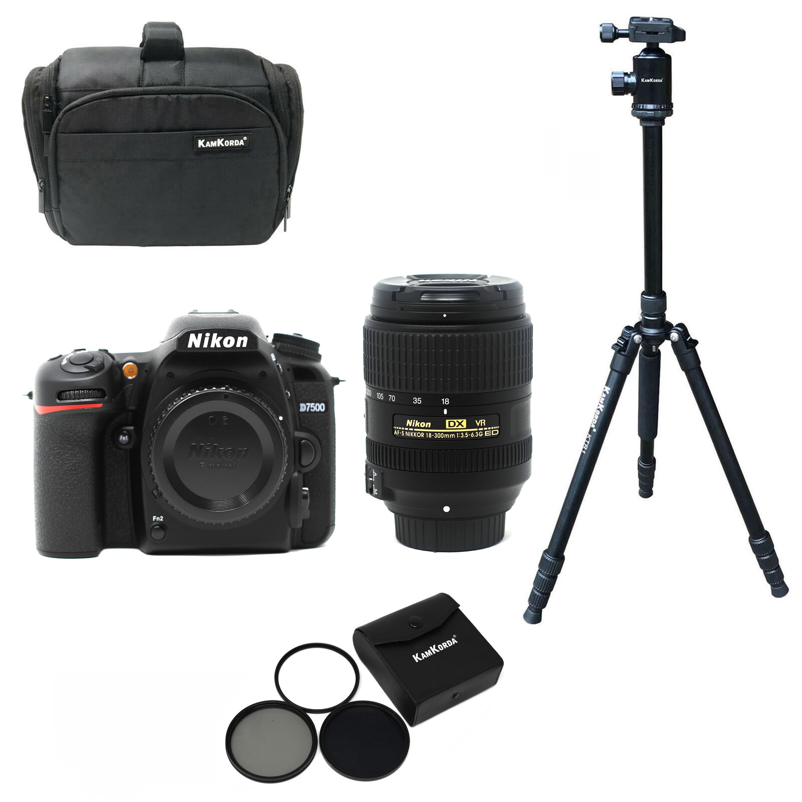 Nikon Light Beginner Outdoor Sports Photography D7500 Dslr Camera Kit