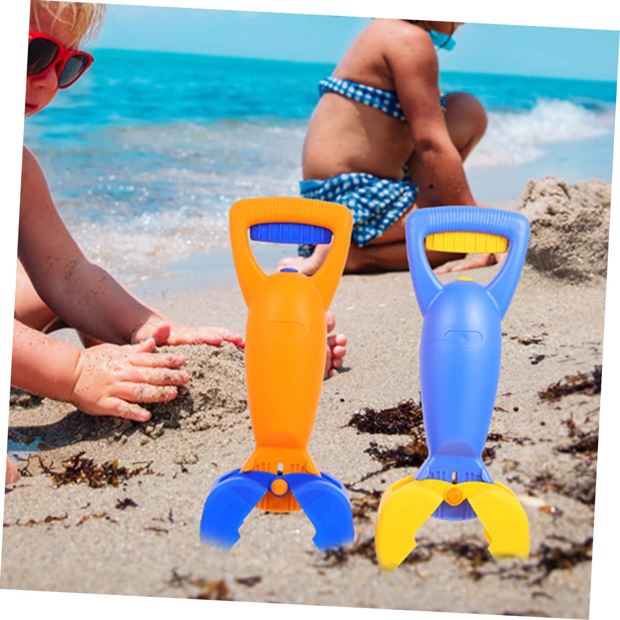 UKCOCO 2 Piezas Juguete de Playa para y Resistente Adecuado para Agarrar Arena Diseño Ergonómico para Aire Color Azul para Actividades Veraniegas