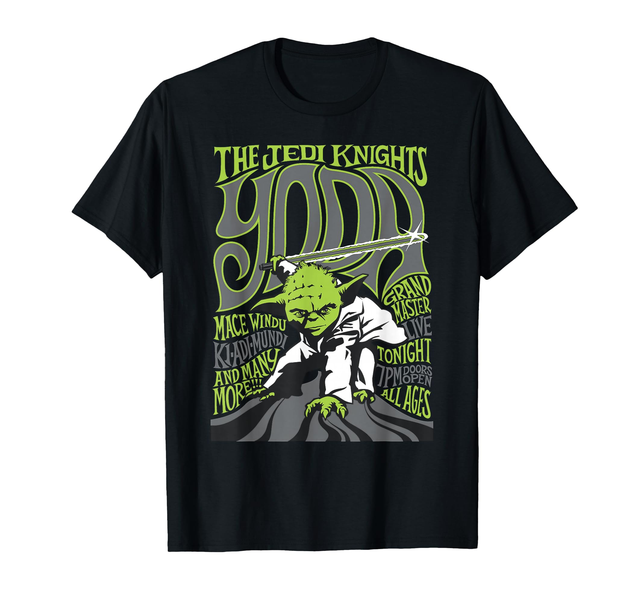 Star Wars Yoda And Jedi Knights Tonight C1 T-Shirt, Black