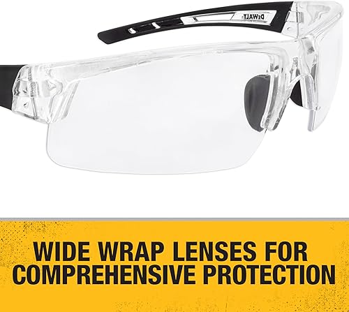 Miniatura 3 de DEWALT DPG100T-1D Crosscut Gafas de seguridad - Medio marco translúcido - Lente transparente - ANSI Z87.1+ - 1 par