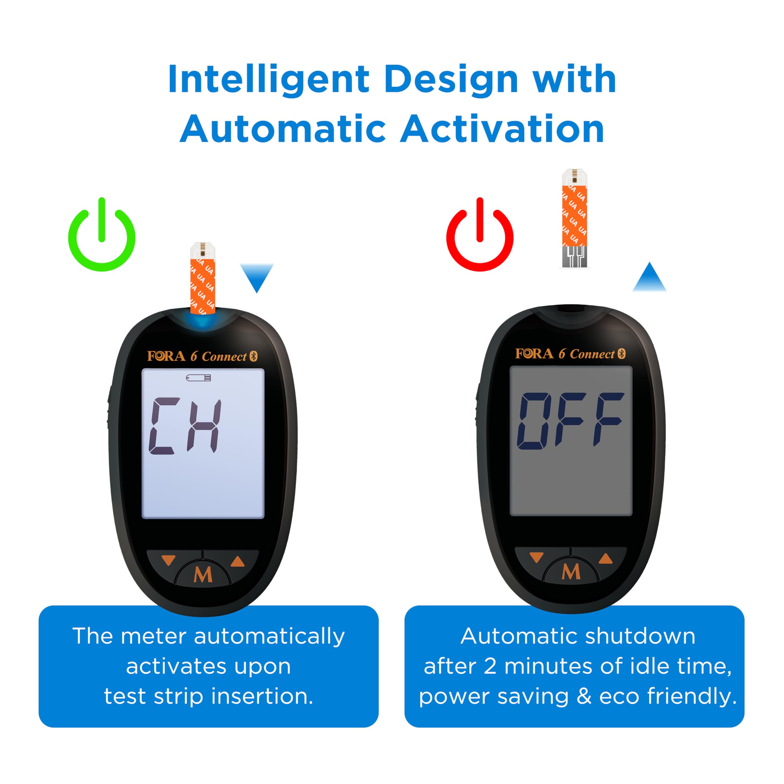 FORA 6 Connect mmol/L Harnsäuremessgerät mit 10 Teststreifen + 10 Lanzetten | Bluetooth & App-Synchronisation | Für Gichtkontrolle & Harnsäureüberwachung