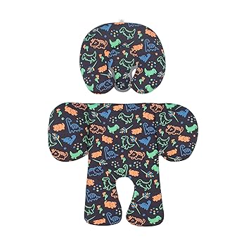 Fodera Universale Seggiolino Auto Bambini - Cotone Bio, Happy Dino