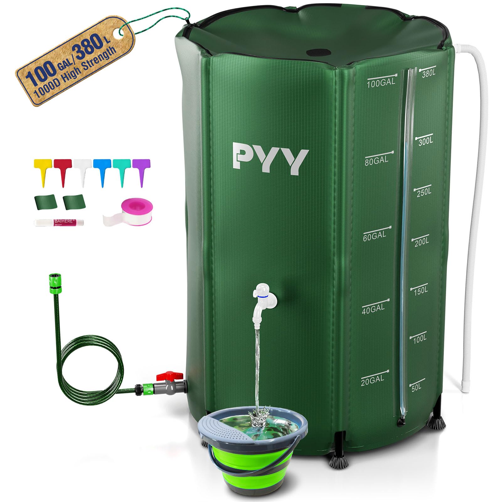 PYY Rain Water Collection Barrel 100 Gallon