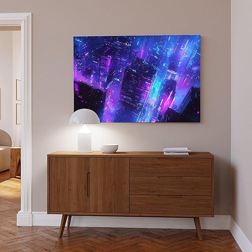 Miniatura 6 de XAHOR Retro-Futuristic Cyberpunk Wall Poster  Neon Urban Subculture Art Print  Moody Home Decor Canvas Wall Art Print Poster For Home School Office