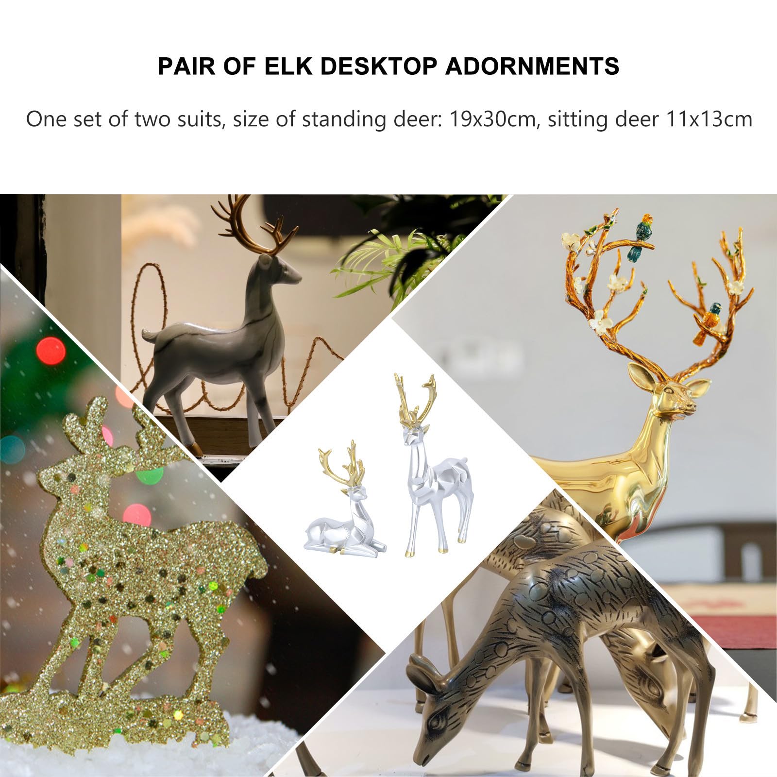 Abaodam Elch-deko Weihnachtsschmuck Heimdeko für Partyartikel und Wohnaccessoires aus Hochwertigem Material Gefertigt