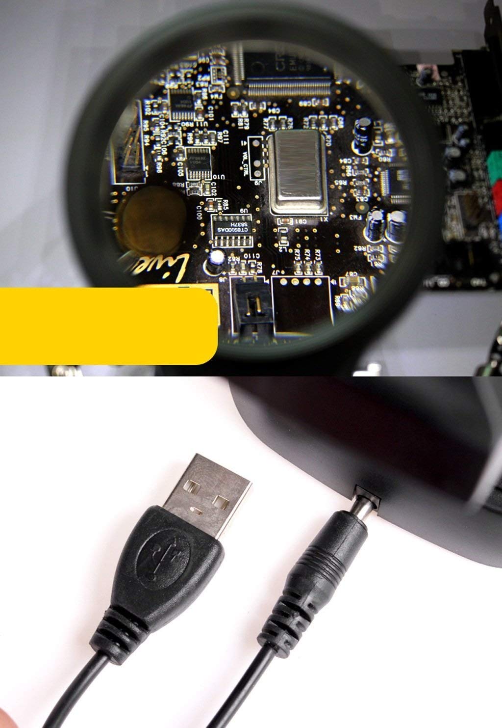 Lupa do ekranu Lupa na biurko Wielofunkcyjna lampa LED 10 razy 20 razy Szkło powiększające Stare czytanie Elektroniczne testowanie i konserwacja Lupa ze światłem LED Double the comfort
