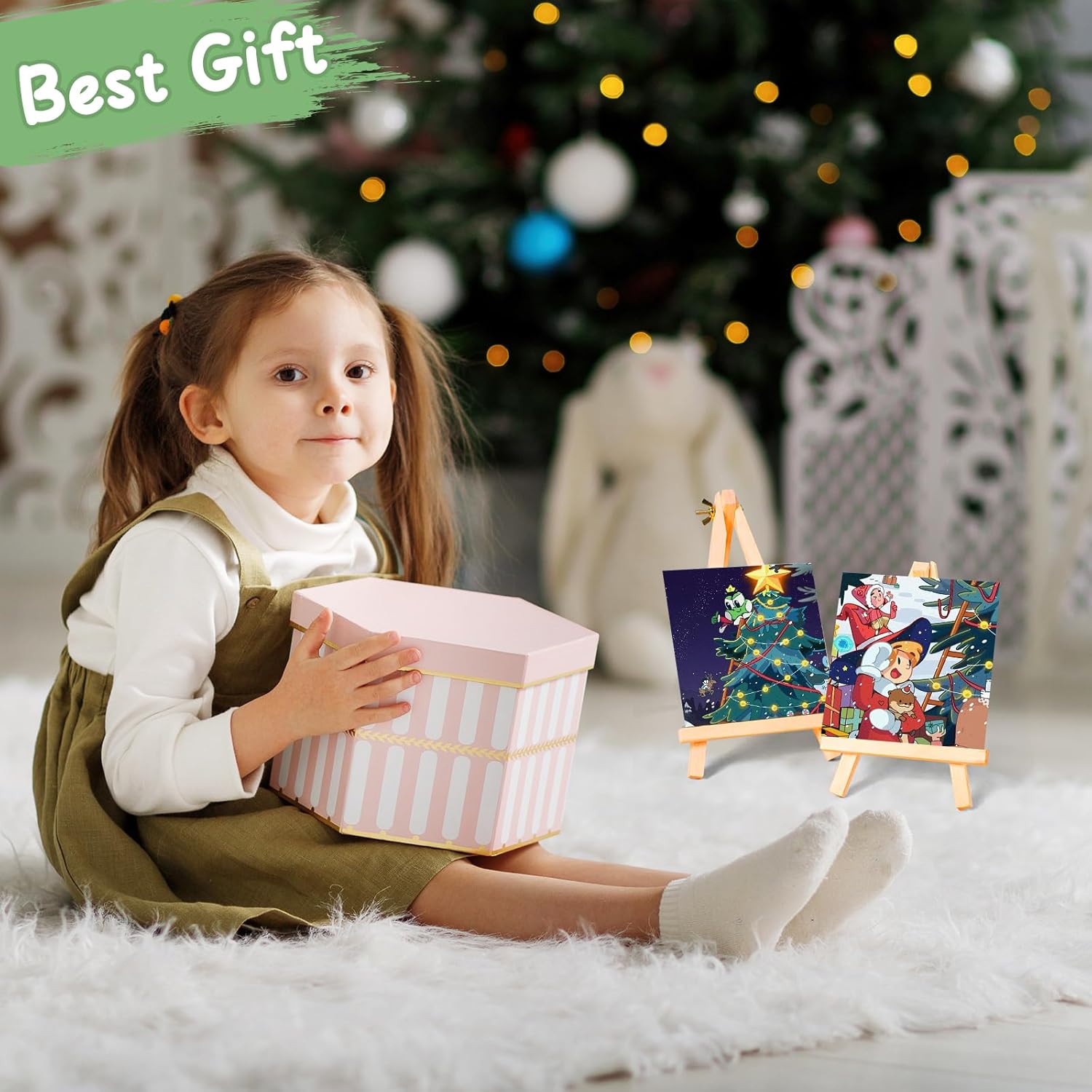 ESRICH Mini Canvases for Painting,4x4In Canvas in Bulk 200Pack Small Canvas Panels Cotton Paint Canvas Primed Acid Free Blank Canvas Boards for Oil Paint,Watercolor,Acrylic Paint,Gouache&Tempera. - Image 7