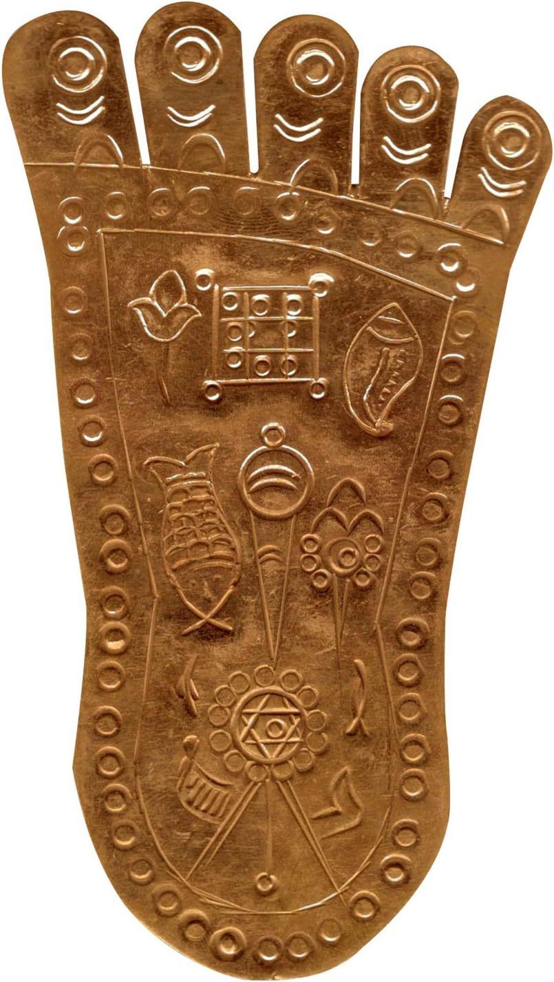 Vishnu Padam Right Narayana Foot Copper (Height 10 Inch) A2572-10