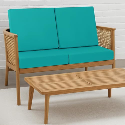 Miniatura 8 de idee-home Cojín para silla de patio para muebles de exterior de 19 x 19 x 4 pulgadas, cojín de asiento de exterior de repuesto para asiento de patio