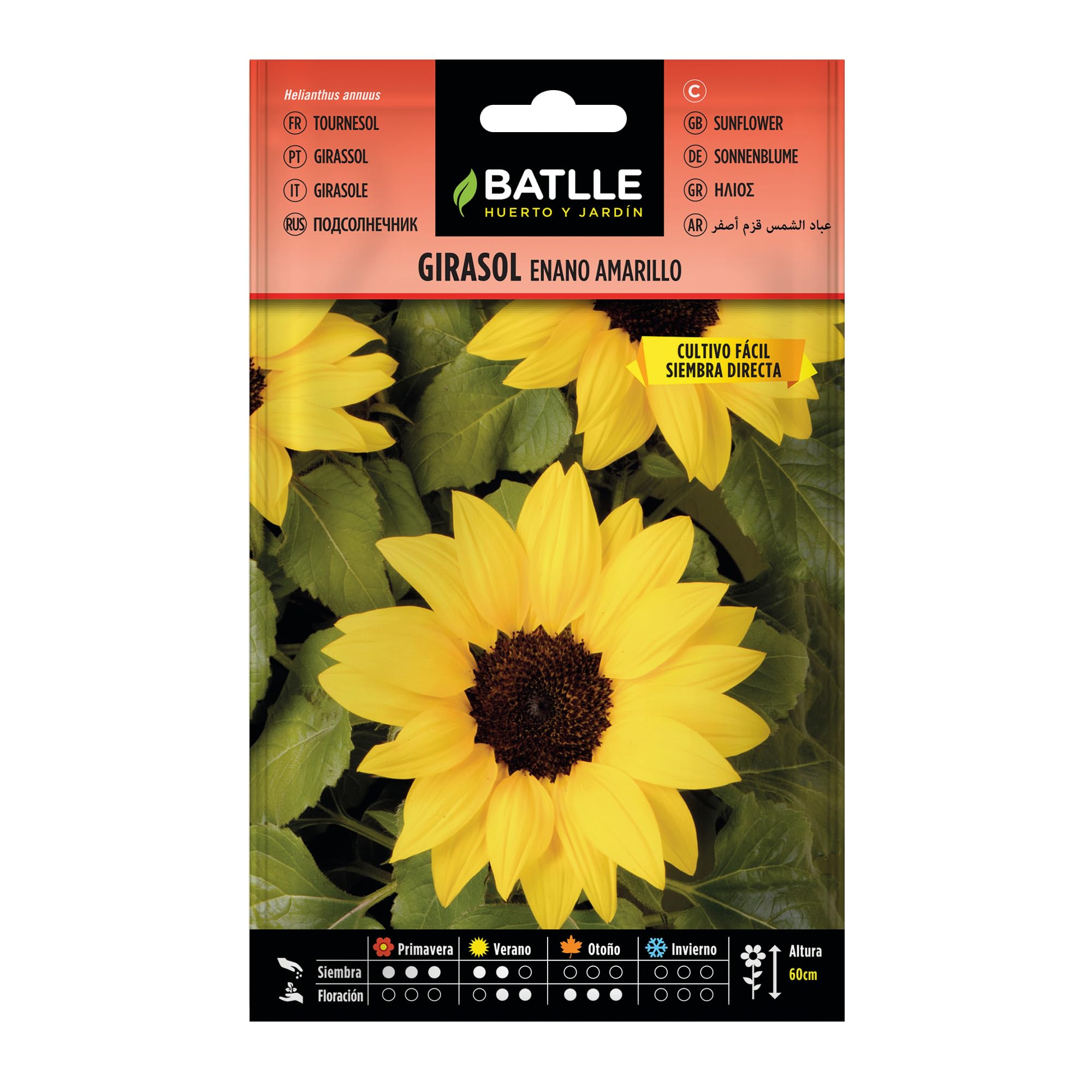 Battle- Semi di Fiori  Girasole Nano Giallo