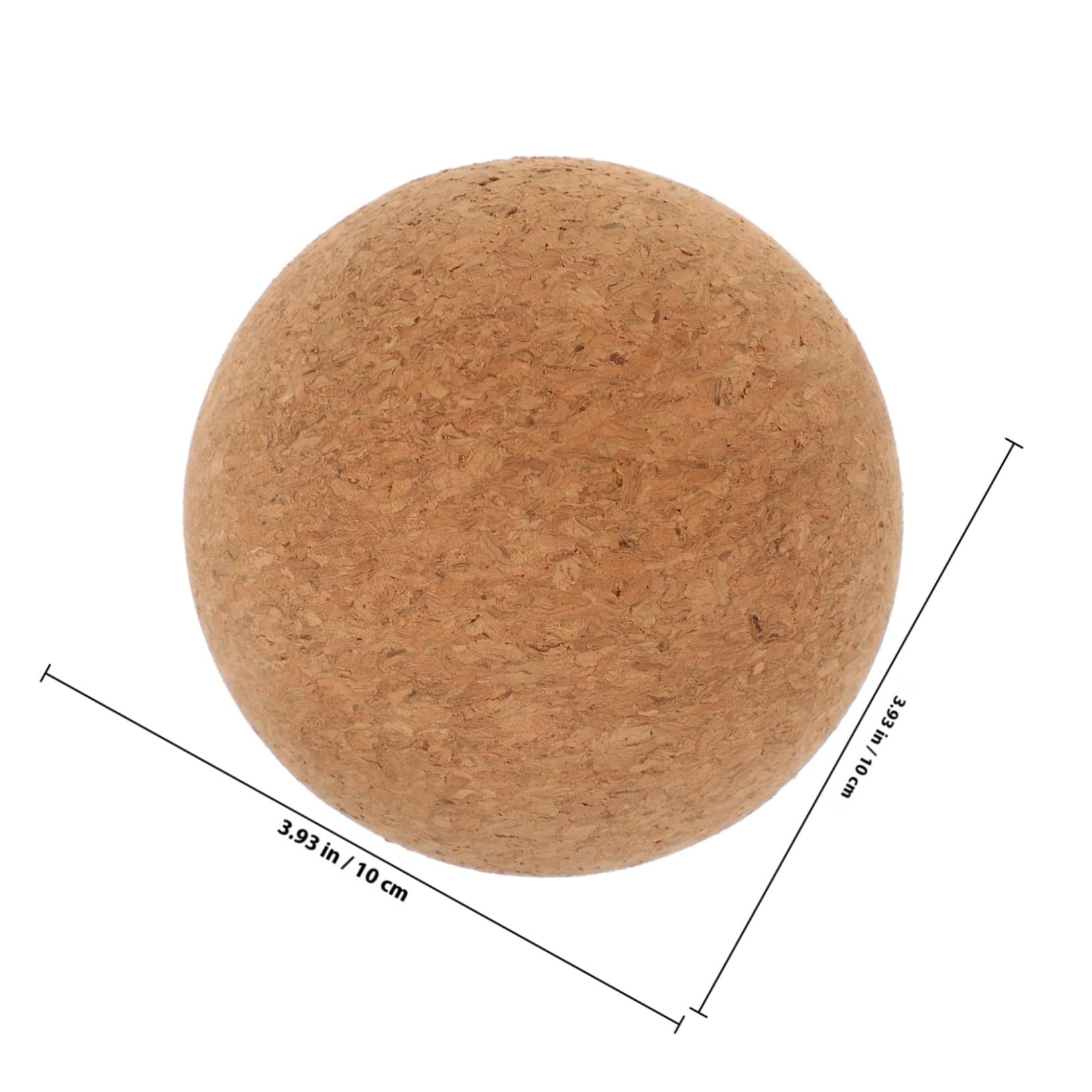2 pièces Balles de Massage Liège Balle Fitness Roller pour Yoga et Massage Musculaire des Tensions et Fatigue Accessoire Sport Pilates Dos