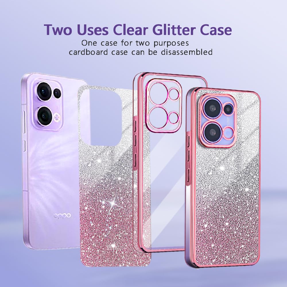 Cover Per Xiaomi Redmi Note 10 Pro 5G – Custodia Glitterata Rosa, Morbida TPU Con Microfibra Interna, Protezione Completa