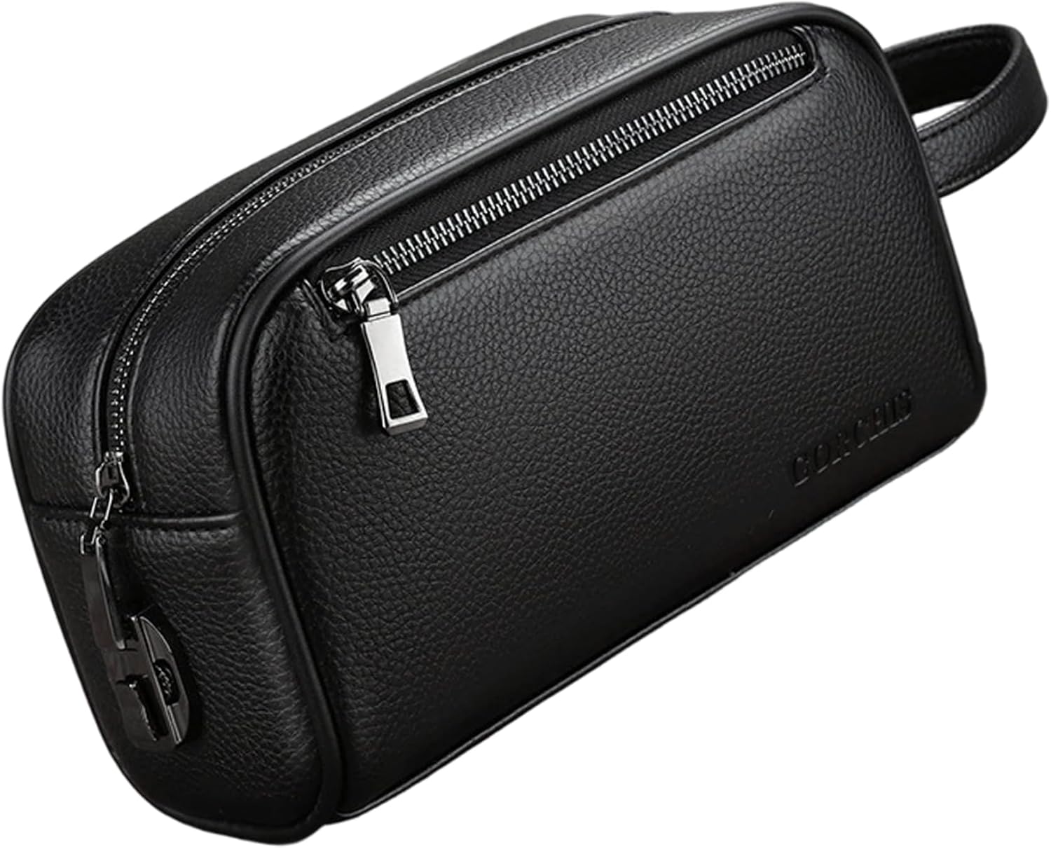 Hand Bag for Men PU Leather Mens Handbag with Handle & Coded Lock Soft Elegant Man Purse for Daily Use Men Purse