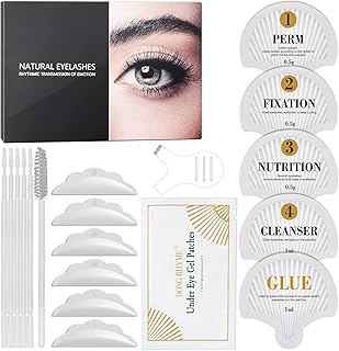 Lash Lift Kit, Sachet Eyelash Perm Kit, 2 In 1 Lash Brow Lamination Kit, Semi-Permanent Eyebrow Eyelash Lifting Curling Perming Professional for Salon DIY at Home by DONG RHYME