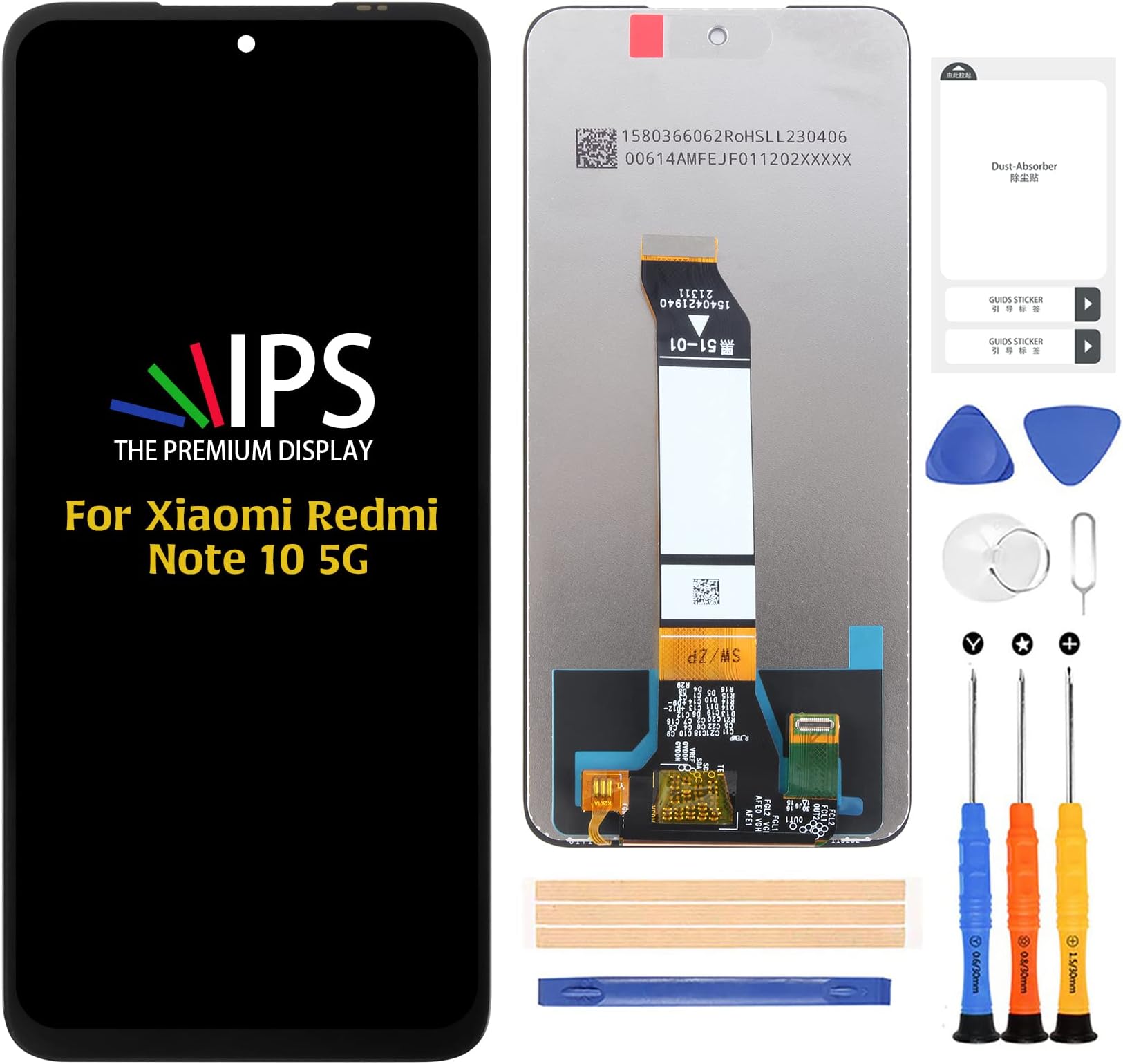 A-MIND for Xiaomi Redmi Note 10 5G/Poco M3 Pro 5G/Redmi Note 10T 5G (Not for Note 10 Pro/Note 10) Screen Replacement M2103K19G M2103K19C LCD Display Full Assembly Repair Kits,with Tools