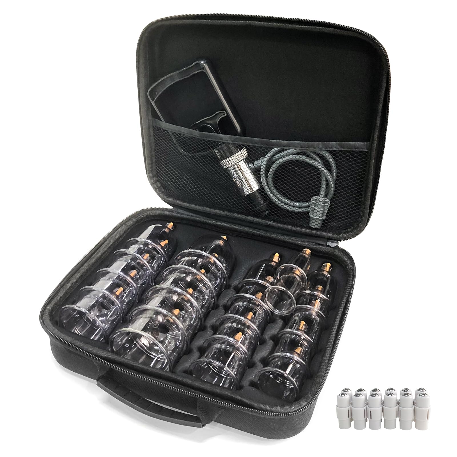 Ventouse Chinoise Cupping Therapy, 22 Pcs Ventouses Therapeutiques Set pour Visage et Corps, Professionnelles Anti Cellulite et Détendre Muscles, avec des Aimants de Points D'acupression