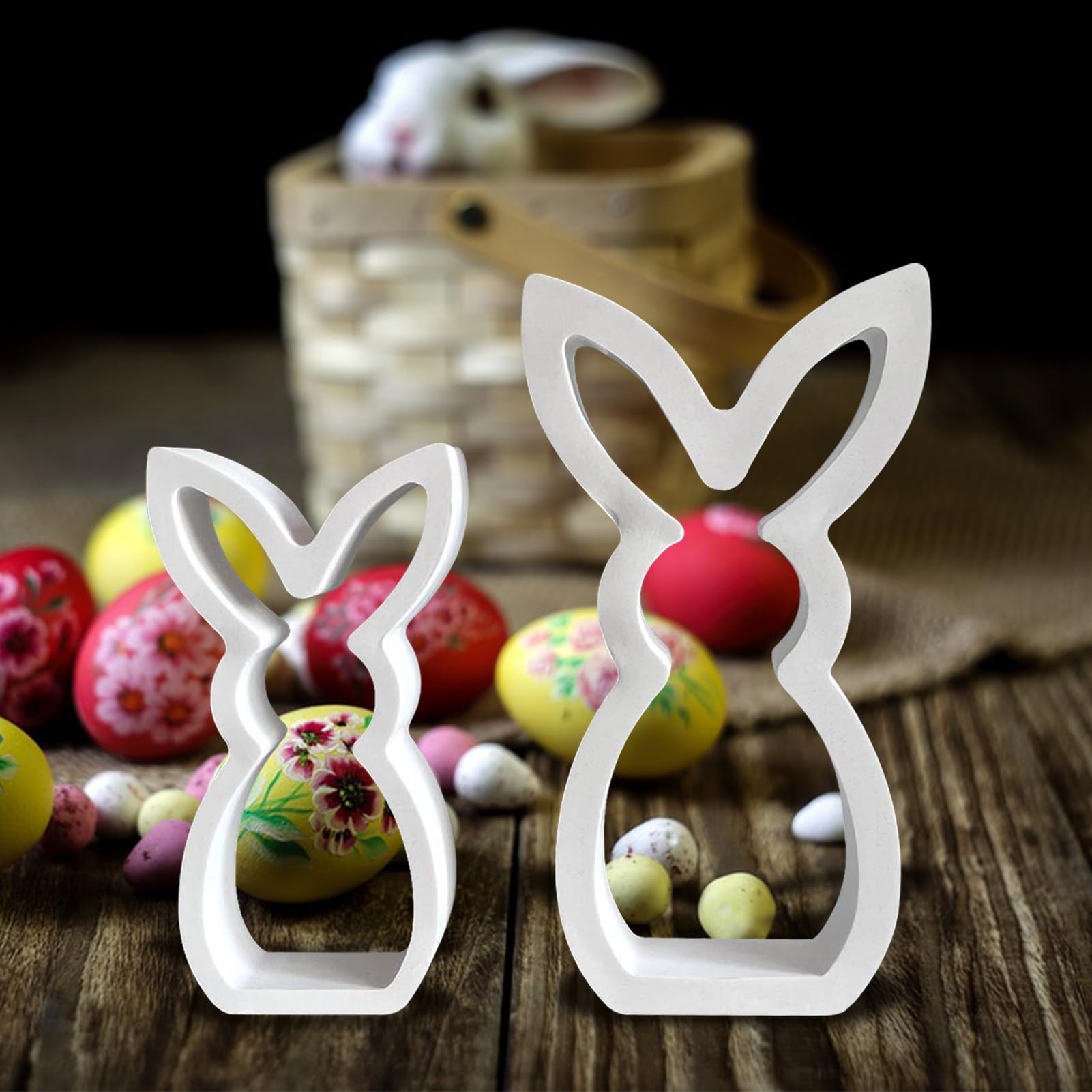 6-teiliges Silikonformen Set Für Ostern – Hasen & Eier, Für Harz, Gips & Mehr