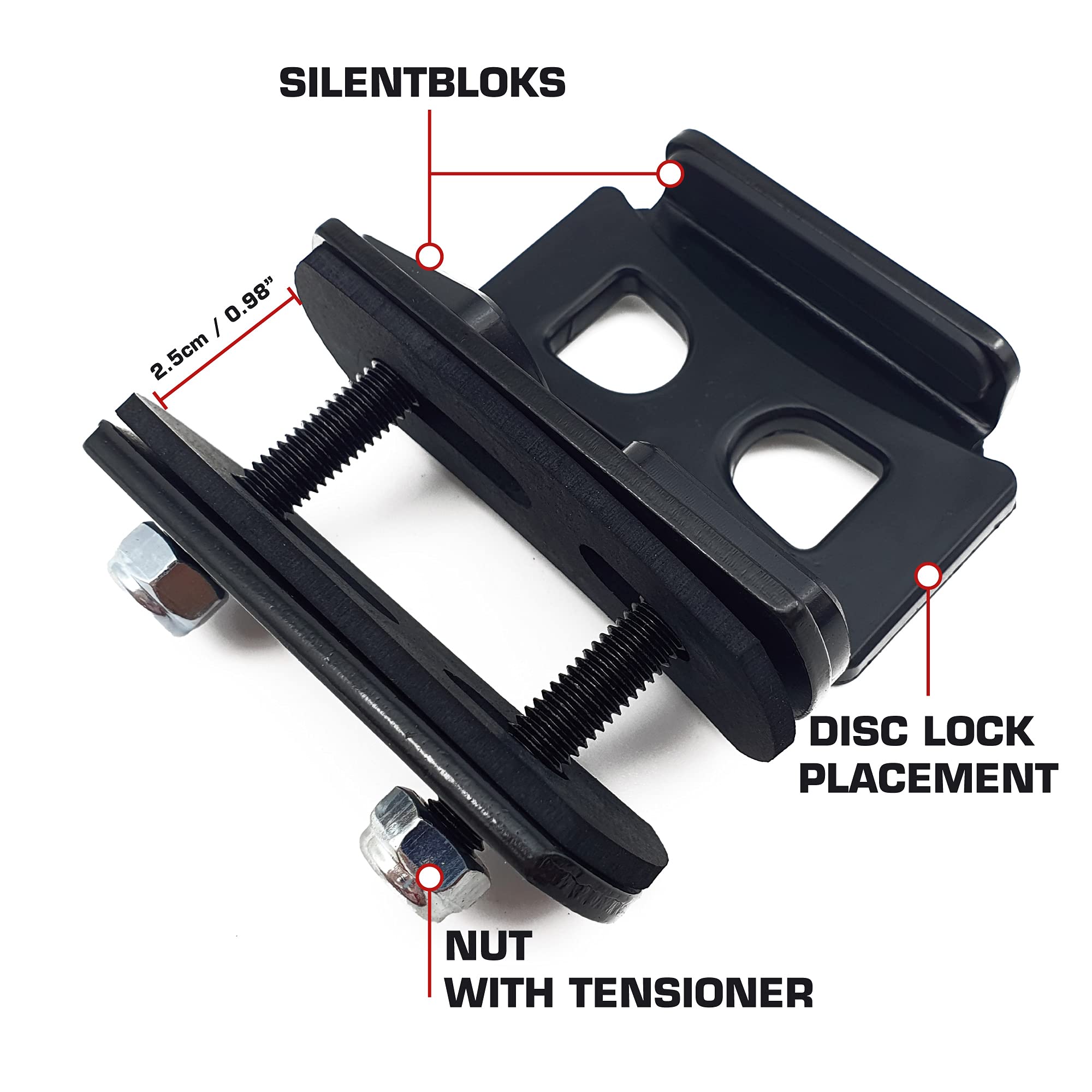 Radikal RK10 Lucchetto Antifurto Moto Bloccadisco Sonoro Allarme 120 Db