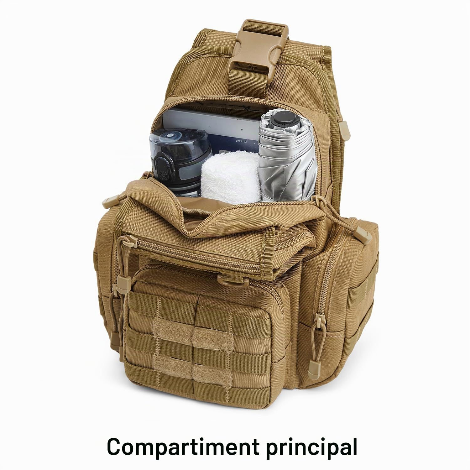 G4Free Sac à Bandoulière Tactique d'extérieur Sac à dos de Sport Militaire Assault Petite épaule Sacs Pour Marche vélo Cyclisme Camping Randonnée Trekking