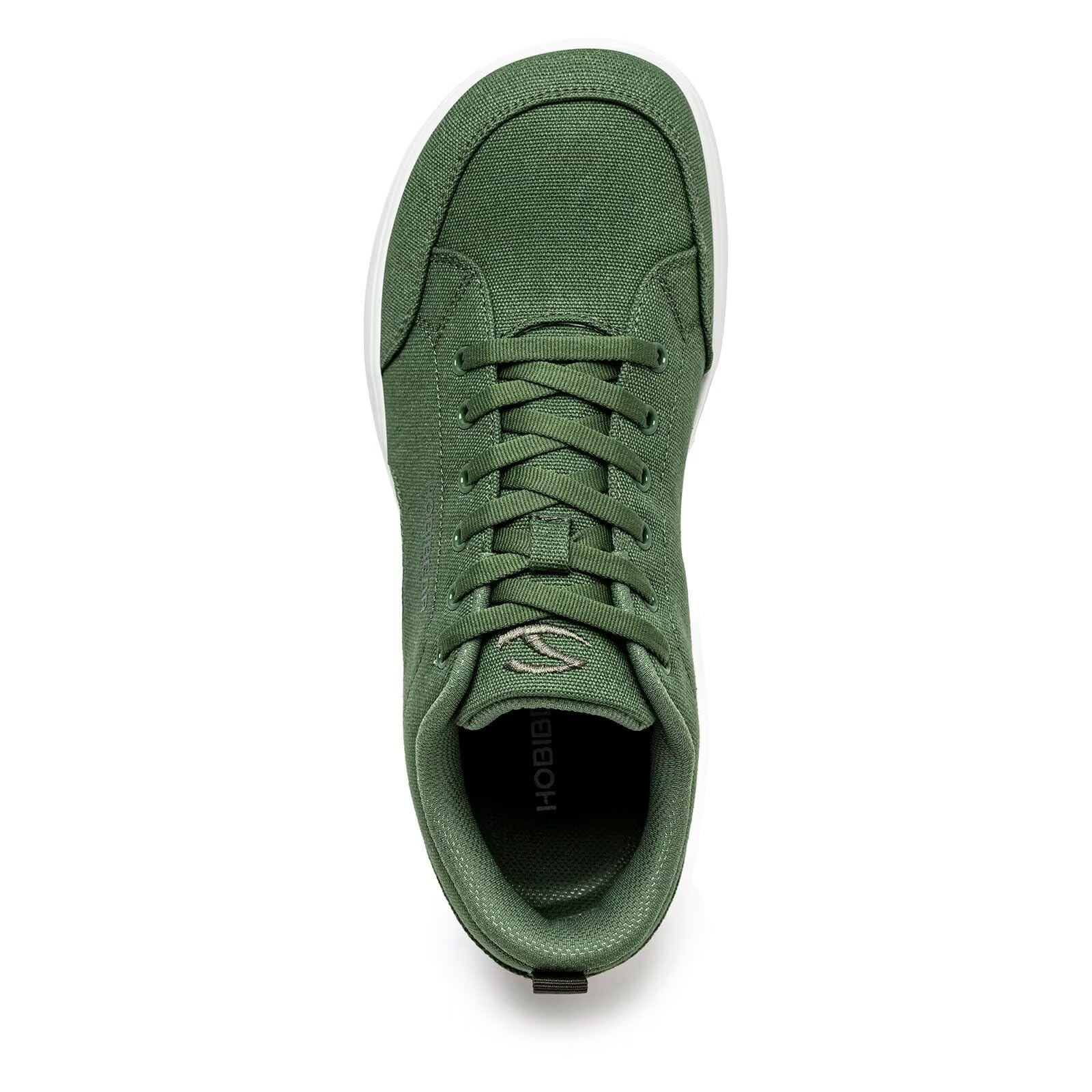 HOBIBEAR Unisex-Schuhe mit breiter Zehenkappe Minimalistische Barfuß-Sneakers aus Canvas Schnürschuhe zum Wandern für Damen und Herren