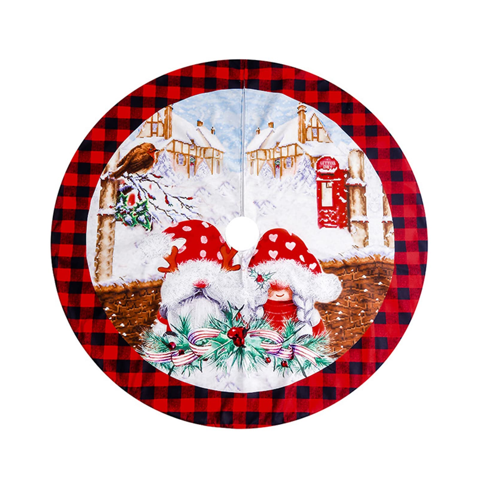 Jazuaiao Christmas Tree Skirt Holiday Decoration Dinner Party Cooking Set Santa Apron Christmas Tree Skirt Decorations