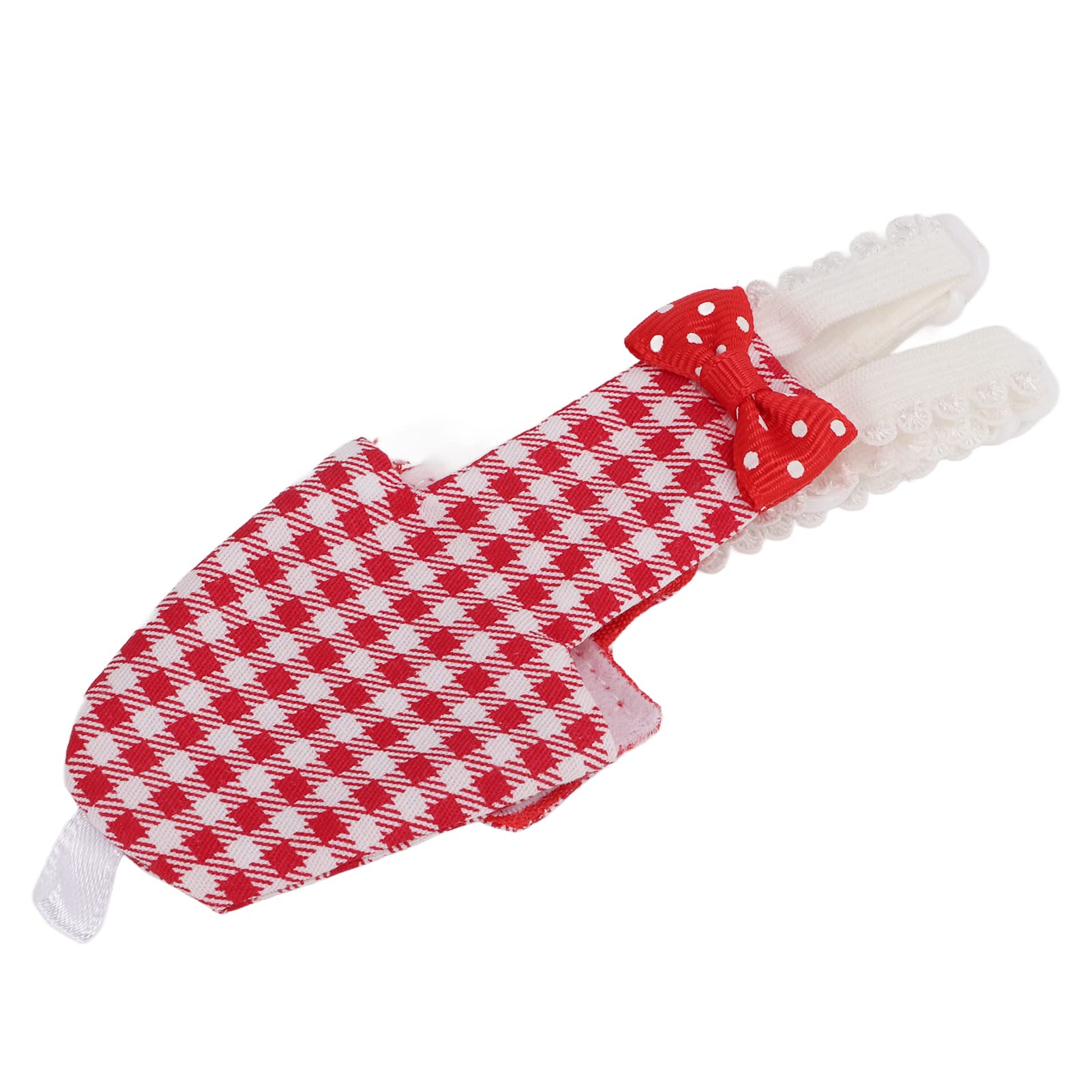 Entatial Pañal para Loros, Traje de Piloto de Loros de Rejilla Roja, Ajustable, Impermeable, Ajustado para Guacamayos para Periquitos para Periquitos(L, Rejilla roja)