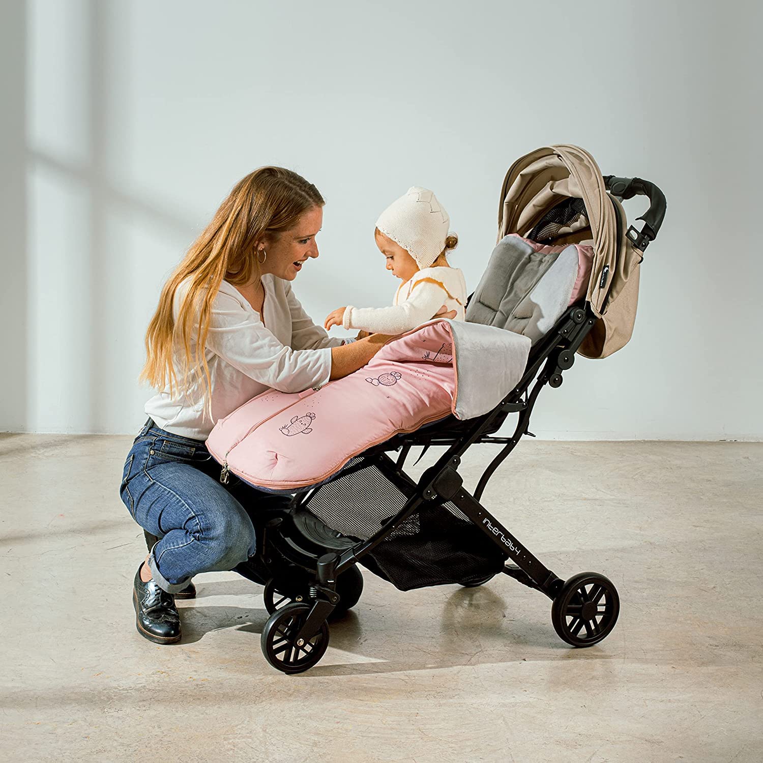 Saco de silla paseo Polar Universal Impermeable polar (Cat Rosa)