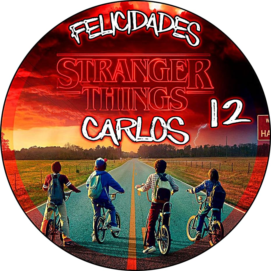MDA Foto Comestible, OBLEA o Papel de AZÚCAR, STRANGER THINGS,