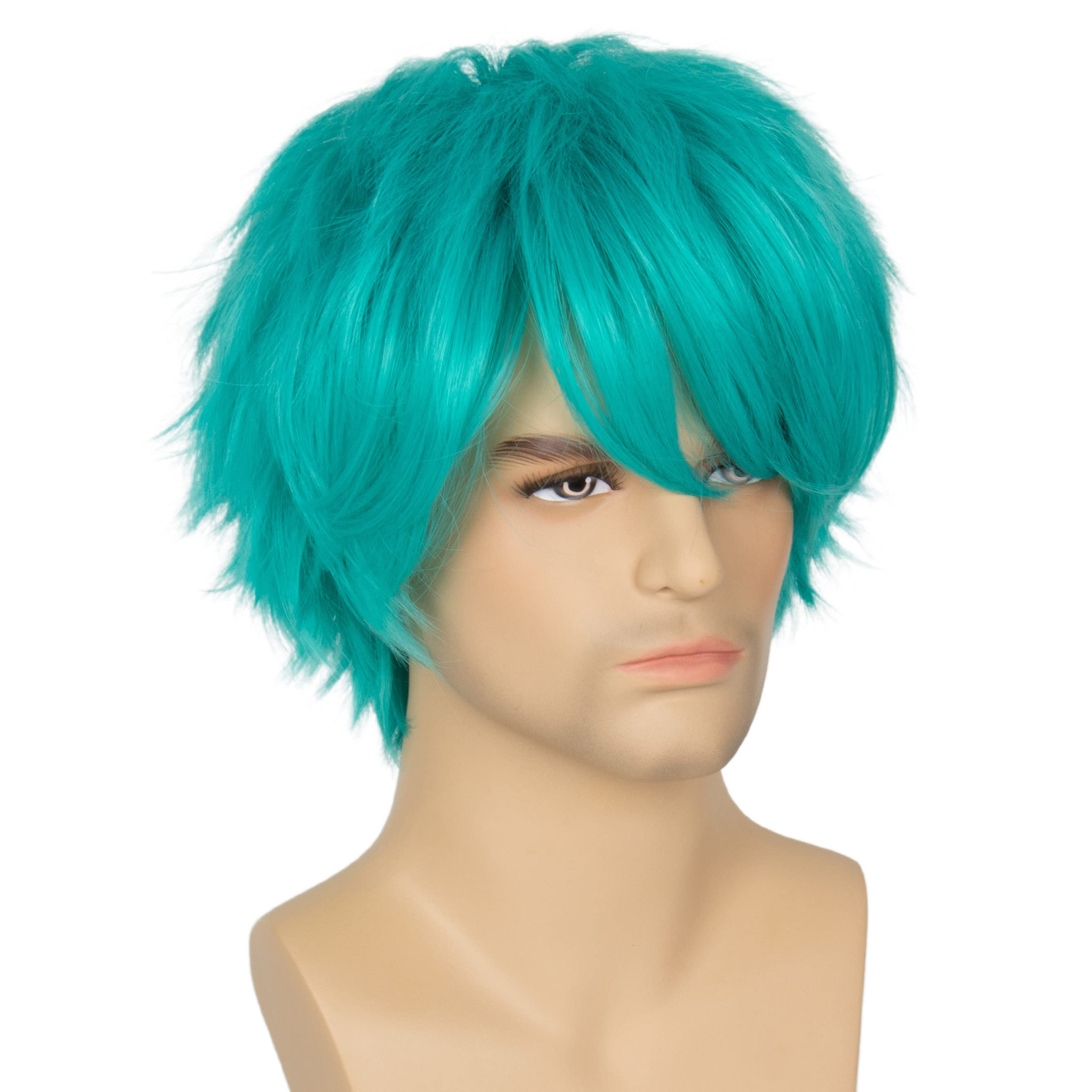 Light Blue Short Wig 001