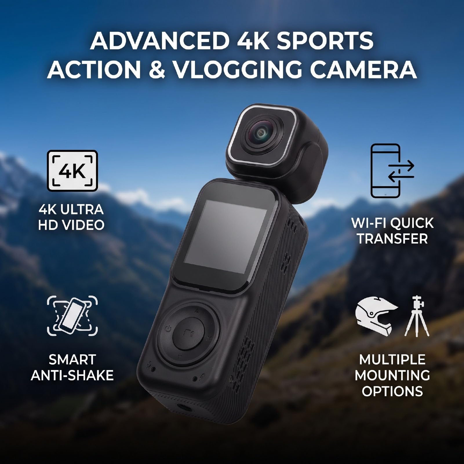 Sxhlseller Videocamera Portatile 4K