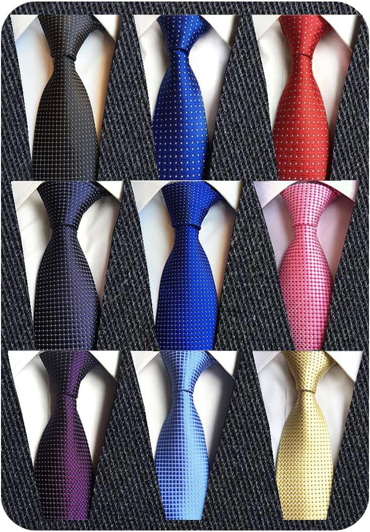 Adulove Men's Classic Silk Woven Jacquard Necktie, One Size