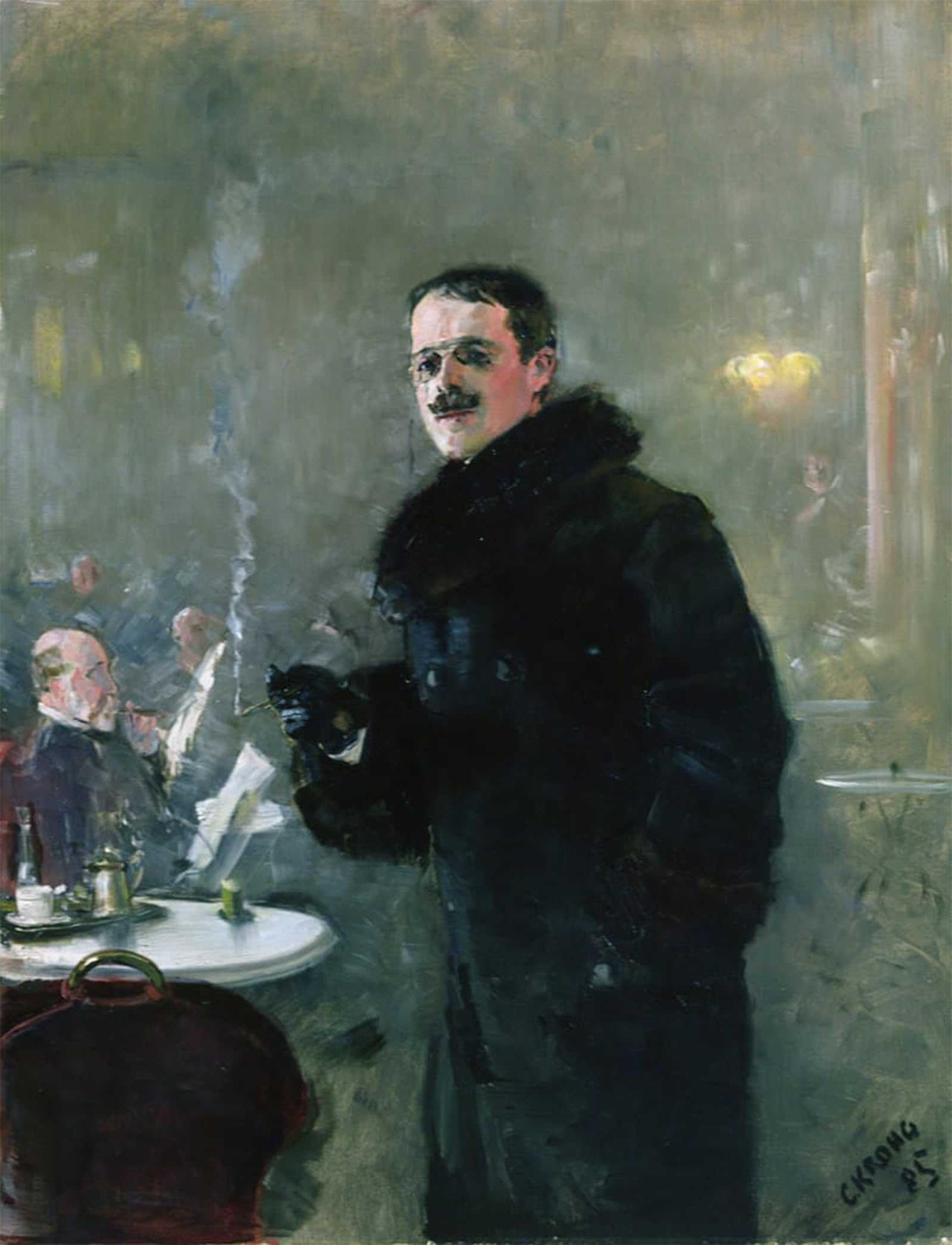 POSTERIIk Famous Print Pop Art Wall Art Graffiti the Painter Gerhard Munthe by Christian Krohg Art Prints for Home Decor 60x90cm