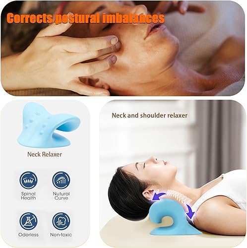 Miniatura 8 de Cama de masaje portátil con estirador de cuello, mesa de masaje plegable de 84 pulgadas para extensiones de pestañas y tatuajes de belleza (negro)
