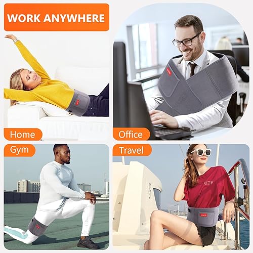 Miniatura 9 de Cinturón de terapia de luz roja, dispositivo de terapia de luz infrarroja con controlador de potencia de 5000 mAh para alivio del dolor muscular de