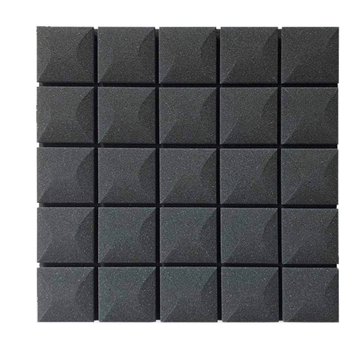 Podkładka akustyczna Izolacja akustyczna Pianka pochłaniająca hałas 50x50x3cm do maty pokojowej Studio audio Izolacja akustyczna Pochłaniacz dźwięku 10 sztuk (kolor: czarny)