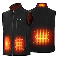 KEMIMOTO Gilet riscaldabile, gilet riscaldato con 4 zone di riscaldamento