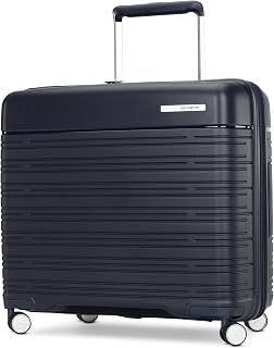 Elevation Plus - Medium Hardside Luggage - Scratch Resistant Polypropylene Shell, RightHeight™ Adjustable Handle, Integrated AirTag Holder, TSA Lock, WetPak™ Compartment - Midnight Blue