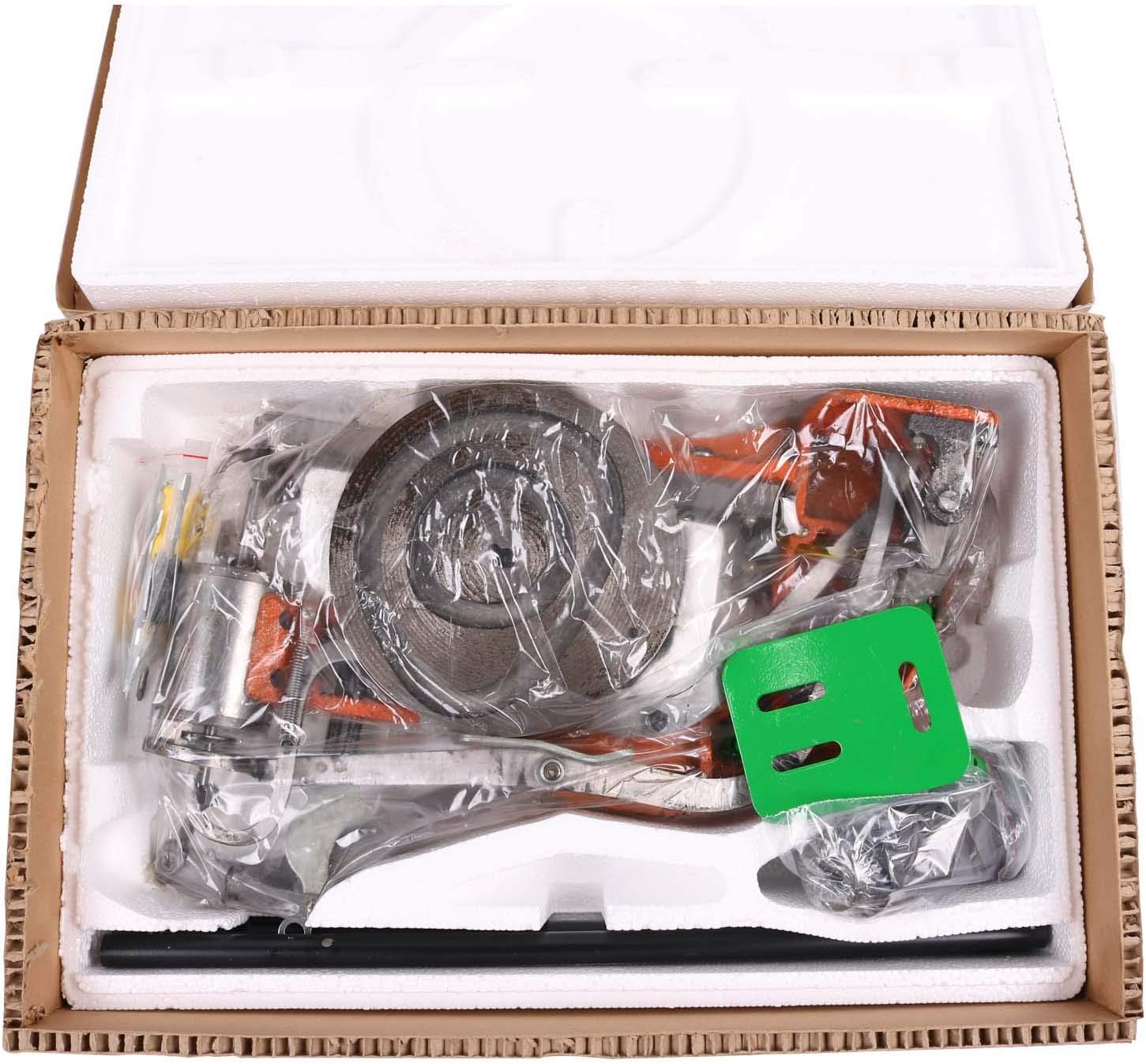 YUEWO DIY Shoe Repair Machine Manual Shoe Mending Sewing Machine Cobbler Shoe Repair Machine Cotton Nylon Line Sewing Machine (Orange Machine)