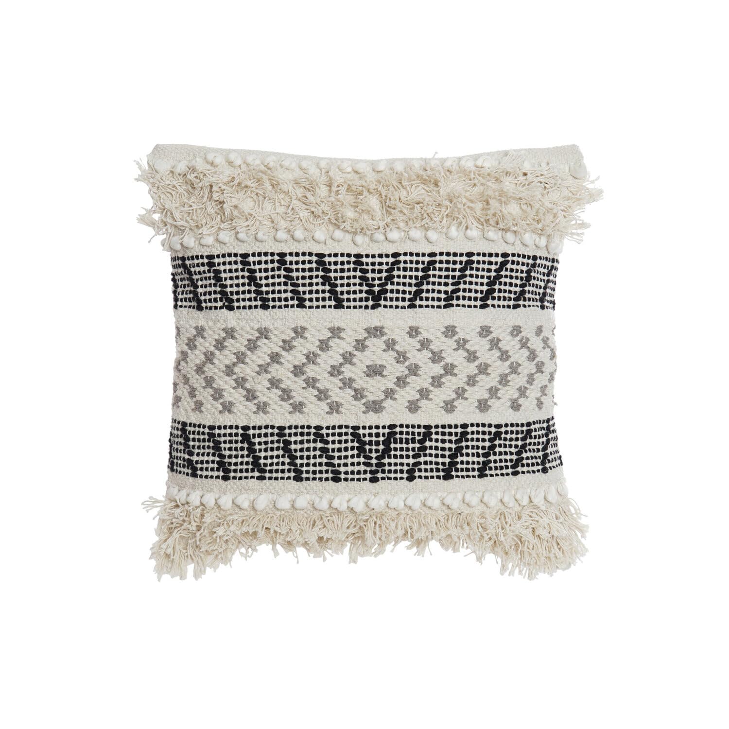 Coussin en coton beige 45x45 anti-affaissement de 760g pour soulager votre dos au salon