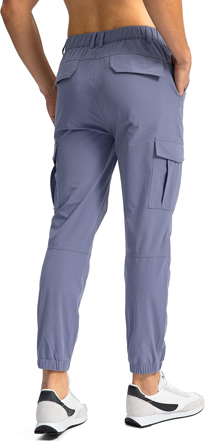 Pinkbomb Men's Hiking Cargo Pants with 7 Pockets Slim Fit Stretch Joggers Golf Cargo Work Pants for Men - Image 3