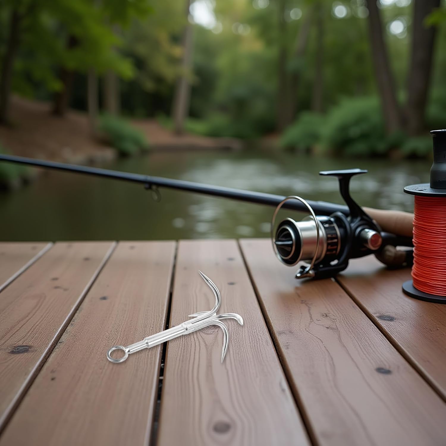 Stainless Steel 4-Claw Grappling Hook for Fishing Equipment