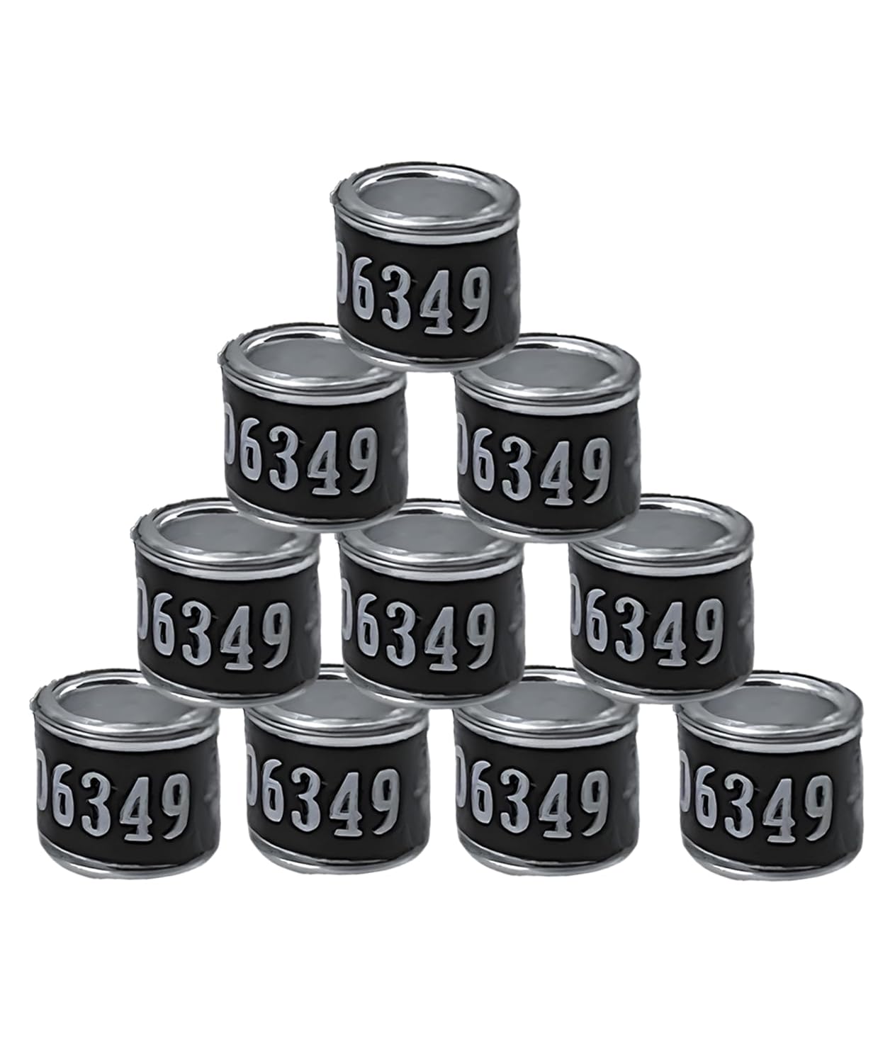 10 Pcs Pigeon Ring Durable Bird Leg Ring for Pigeons, Lightweight and Safe for Bird Identification and Tracking, Ideal for Bird Enthusiasts and Breeders