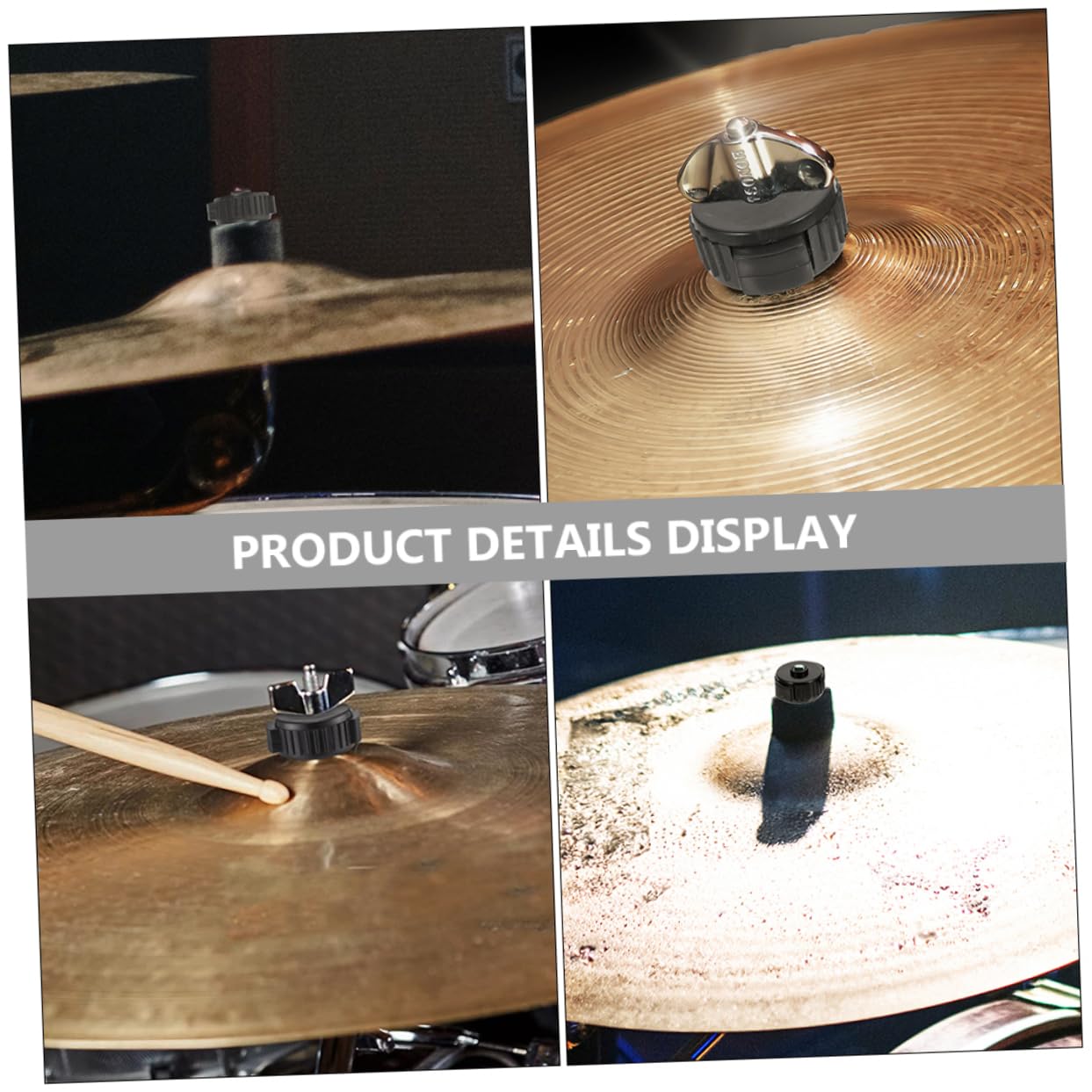 GOOHOCHY Drum Universal Fixing Nuts 6pcs Cymbal Quick Assembly Nuts Drum Cymbal Parts