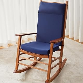 Waterproof Rocking Chair Cushions Outdoor & Indoor, Wooden Rocking Chair Pads set of 2,