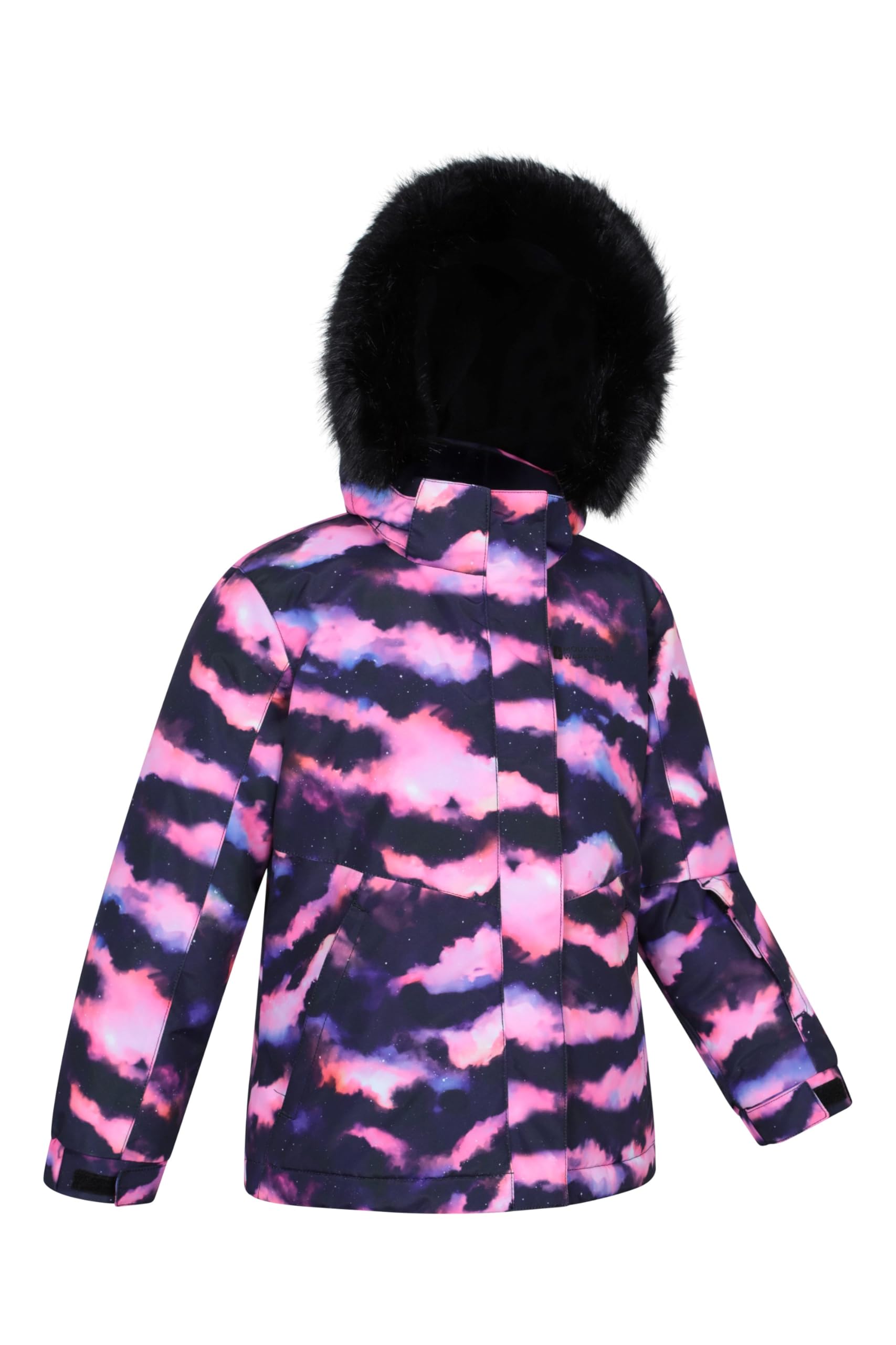 Mountain Warehouse Glacial Doudoune synthétique imperméable à imprimé pour Enfant - Manteau à Capuche, Jupe Pare-Neige Amovibles, pour garçon et Fille - pour l'hiver