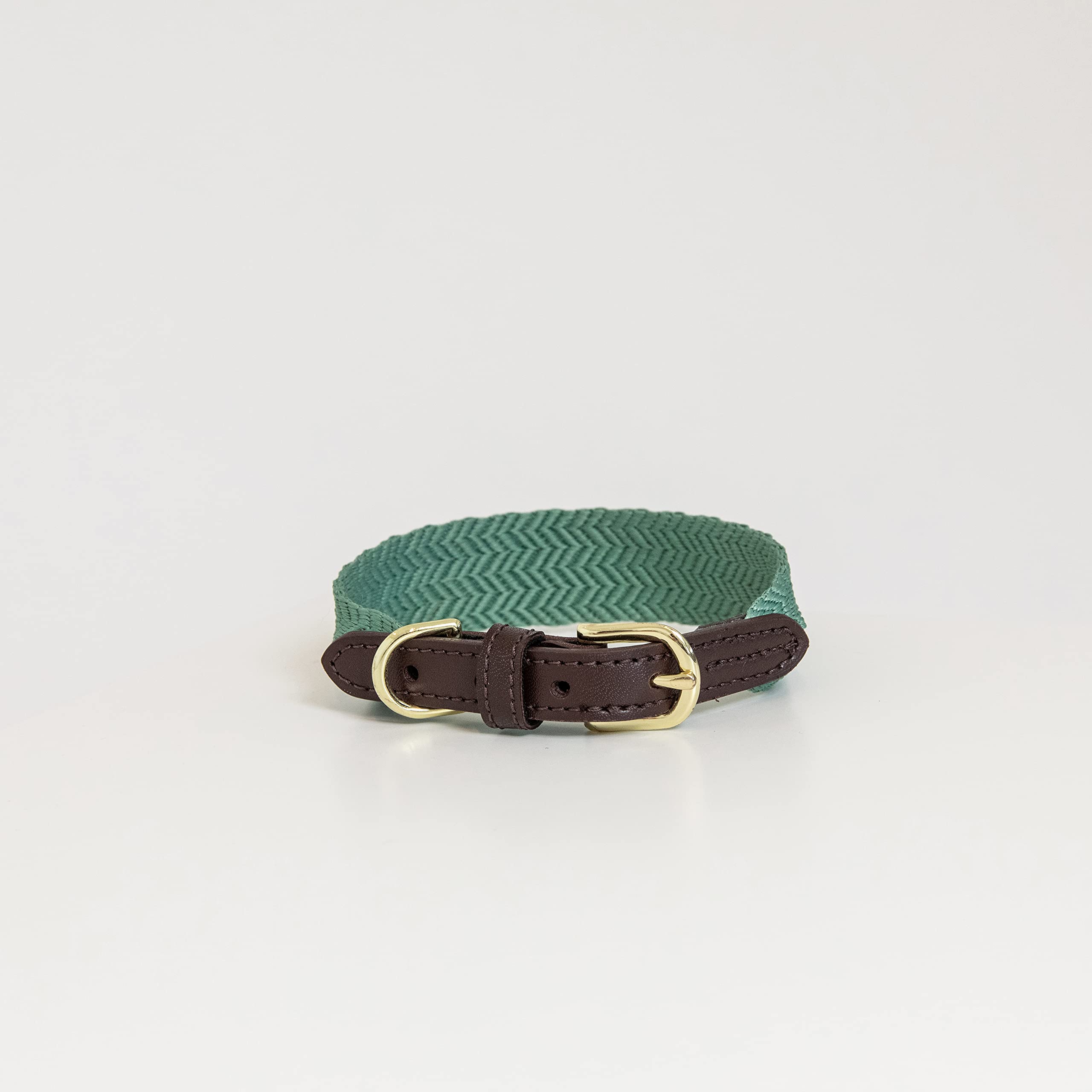 Collier pour chien XL jacquard vert olive grand chien grand collier cuir