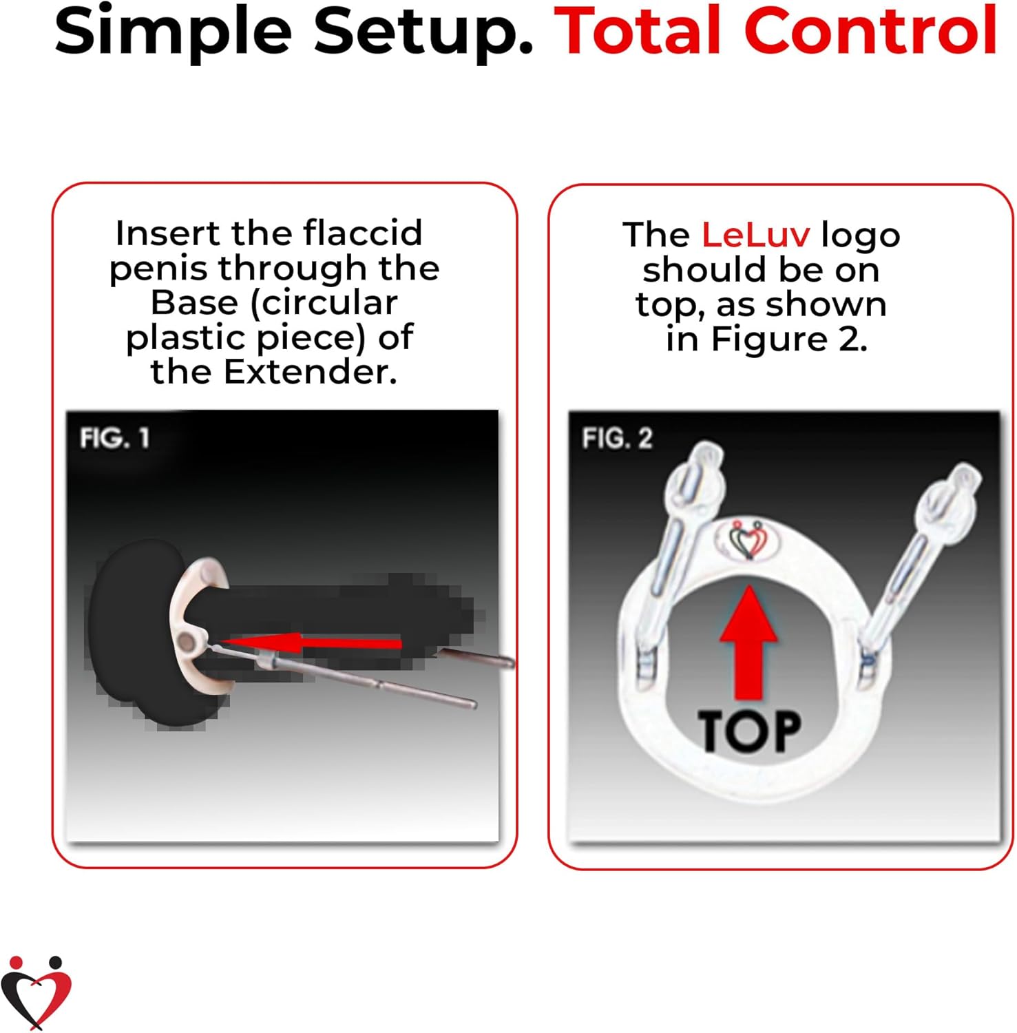 LeLuv Slider Penis Extender - Regular Deluxe Kit Discreet Daily Wear Adjustable Penis Stretcher with Threaded Tension Rods, Penis Sleeves, and Silicone Straps - Penis Stretching Device - Black & Gold