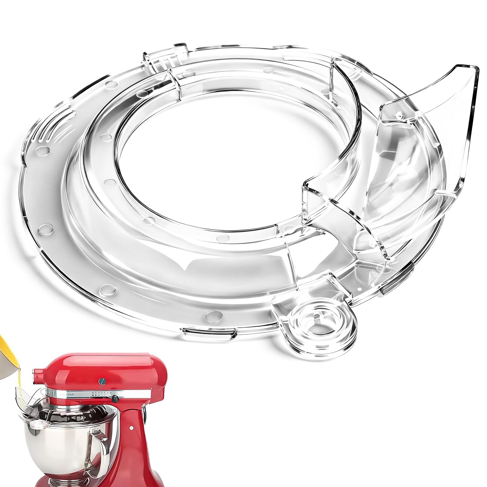 Finie la farine partout avec la protection anti-éclaboussures KitchenAid